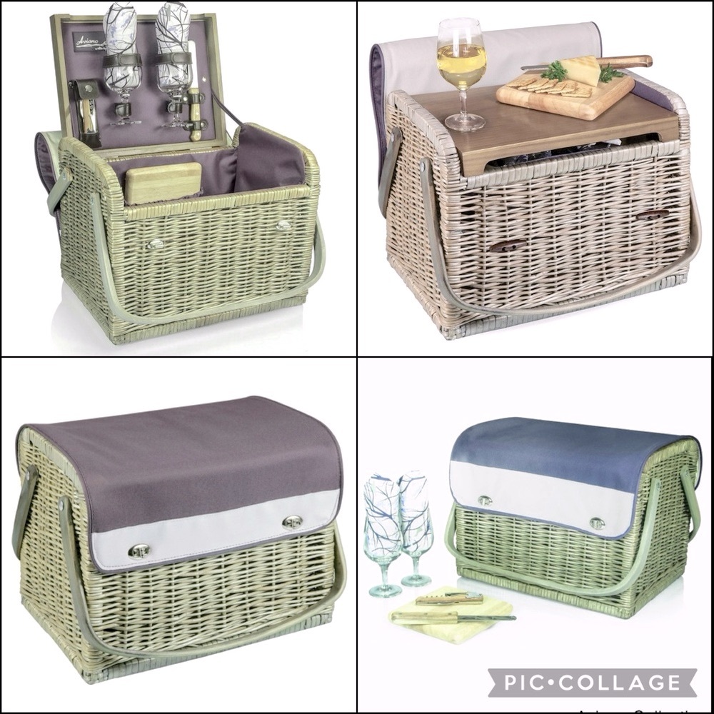 NEW Wine & Cheese Picnic Travel Basket